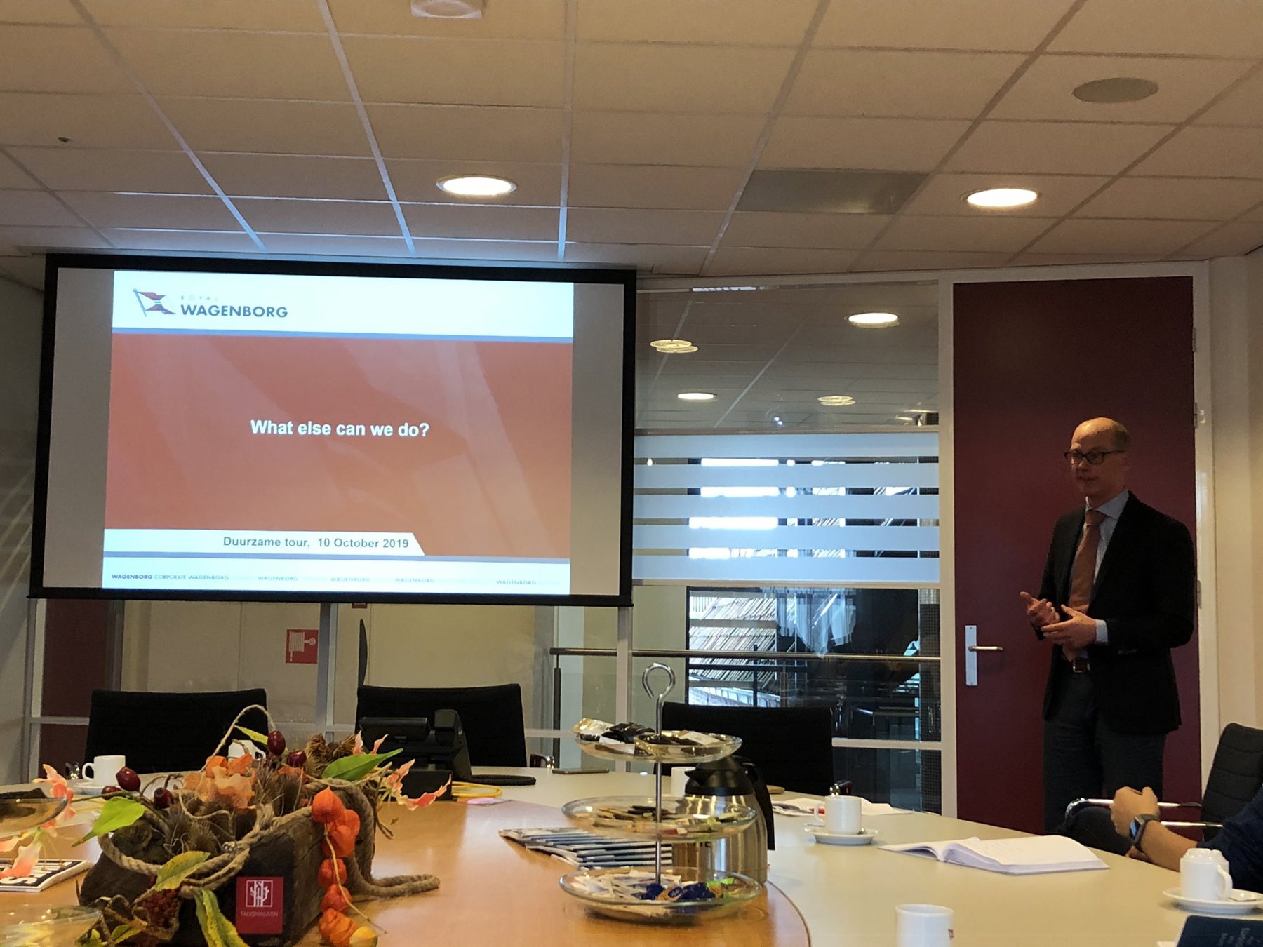Fleet development Manager Wieger Duursma explained about the successful focus on ship efficiency and fuel reduction of Wagenborg. 