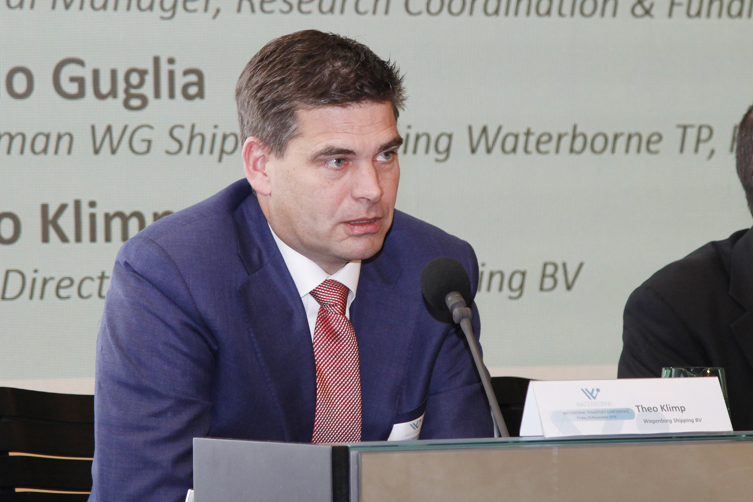 joins panel at Waterborne transport conference in Brussels