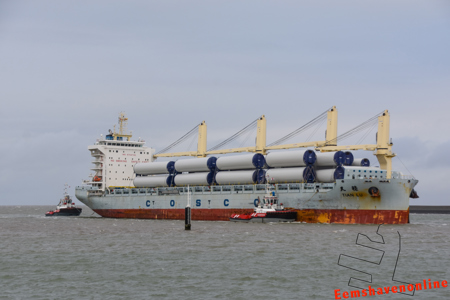 Wagenborg serves the bulk vessel Tian Lu in Eemshaven