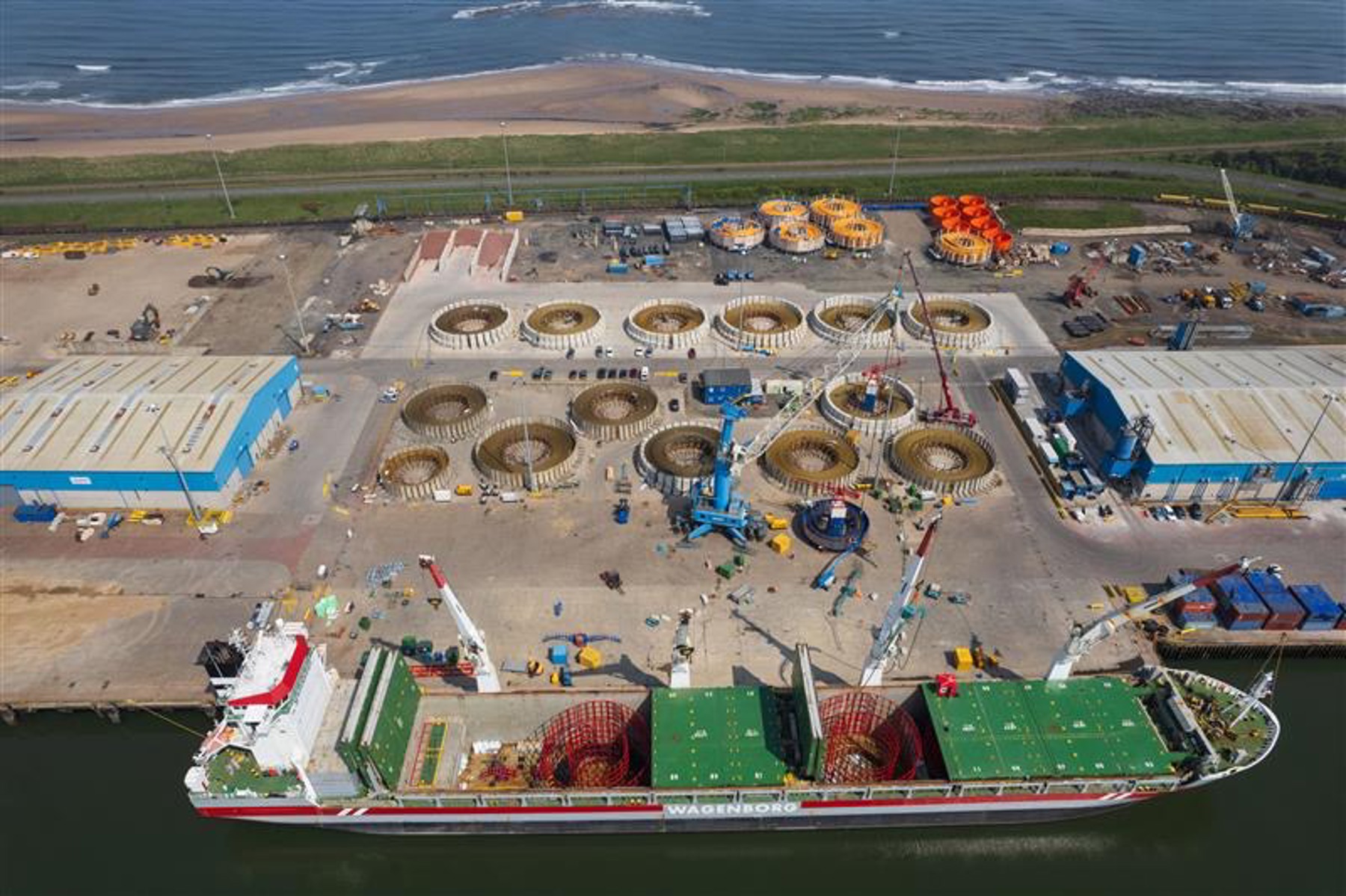 Container Ship Cable In-house engineered solution for shipping subsea cables proves value again