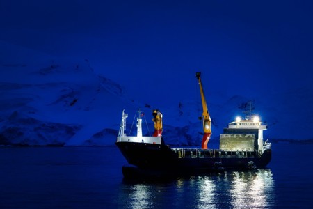 First cargo delivery from Antarctica in Montevideo by MV Trinitas
