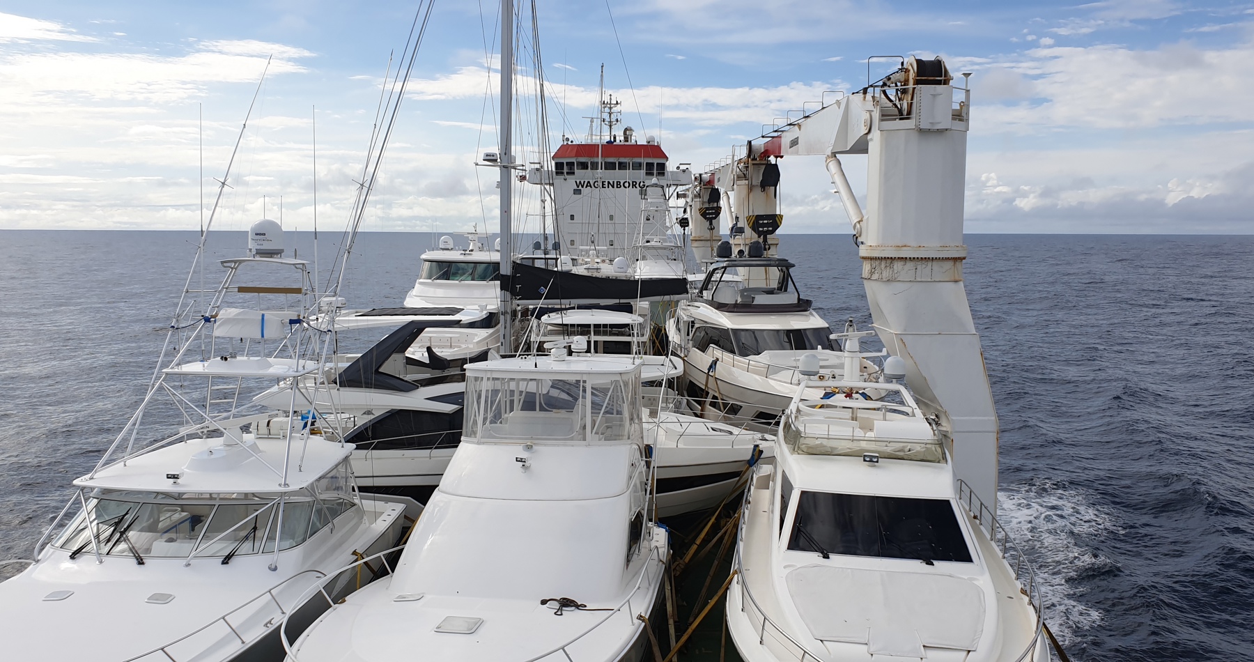 MV Adriaticborg loads yachts at US East Coast