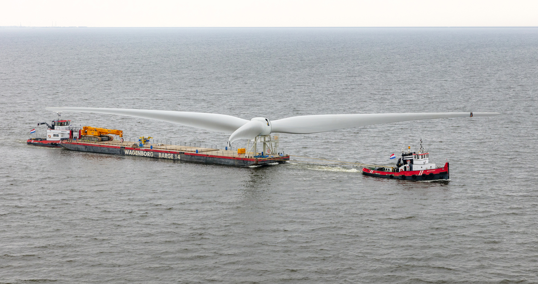 Wagenborg supports installation wind turbines 'Windpark Fryslân'
