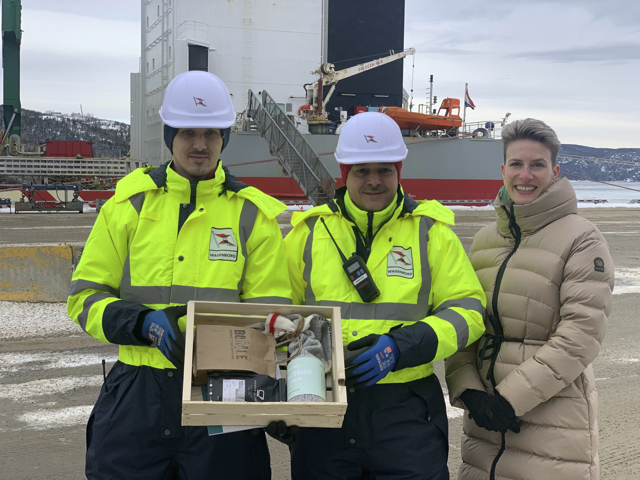as first vessel of 2023 in the port of Baie Comeau