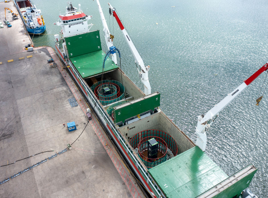 Cable handling in Blyth