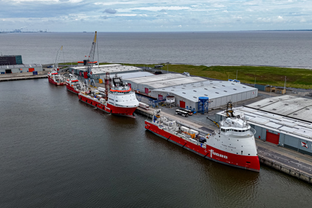 Wagenborg facilitates Fugro vessel operations through port services in Delfzijl