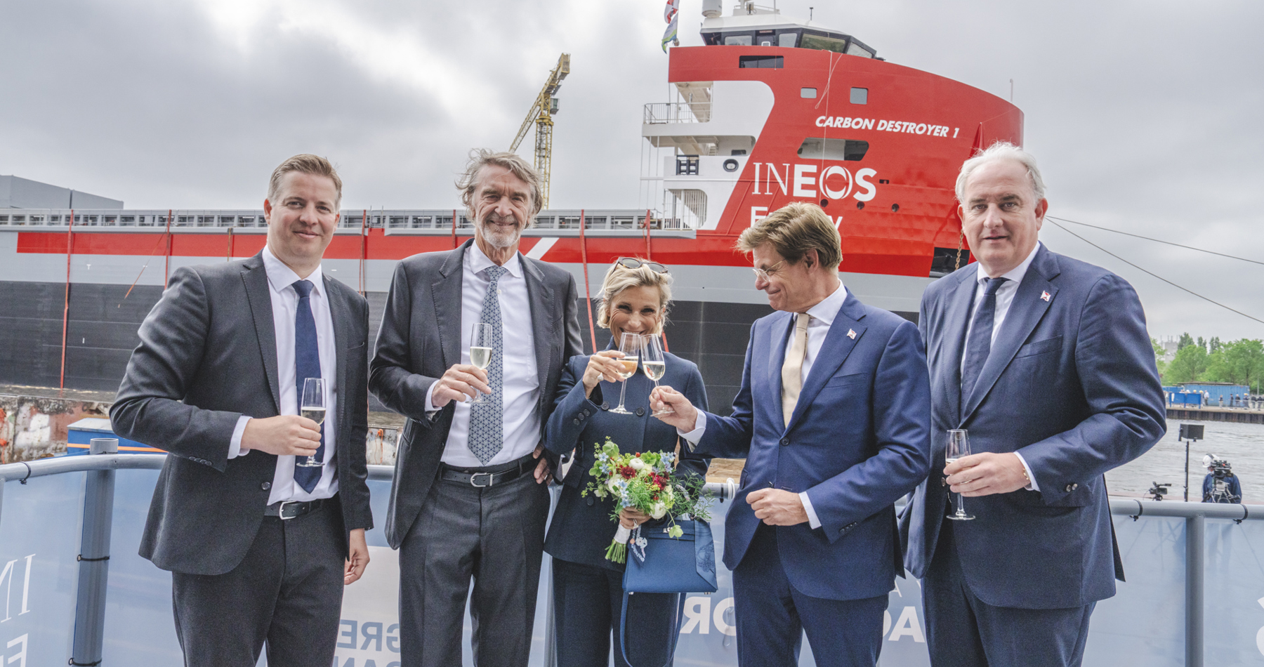 Wagenborg and INEOS celebrate christening and launch of first European-built offshore CO₂ carrier for Carbon Capture and Storage (CCS)